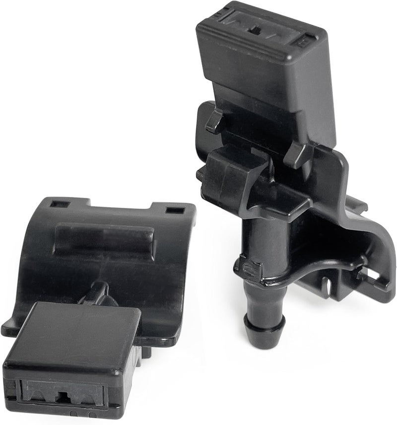 Click&Fit فوهات غسيل الزجاج الأمامي متوافقة مع تويوتا 2007-2023 كامري كورولا RAV4 هايلاندر توندر، لكزس RX350 IS250 GX460 – رشاشات غسيل المساحات تستبدل 85381-12300، (مروحة، 2 قطعة) - Image 1